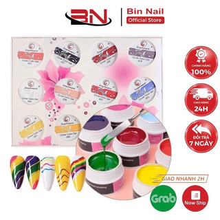 Set gel vẽ Fengshangmei 12 màu, sét gel vẽ hoa hồng xịn