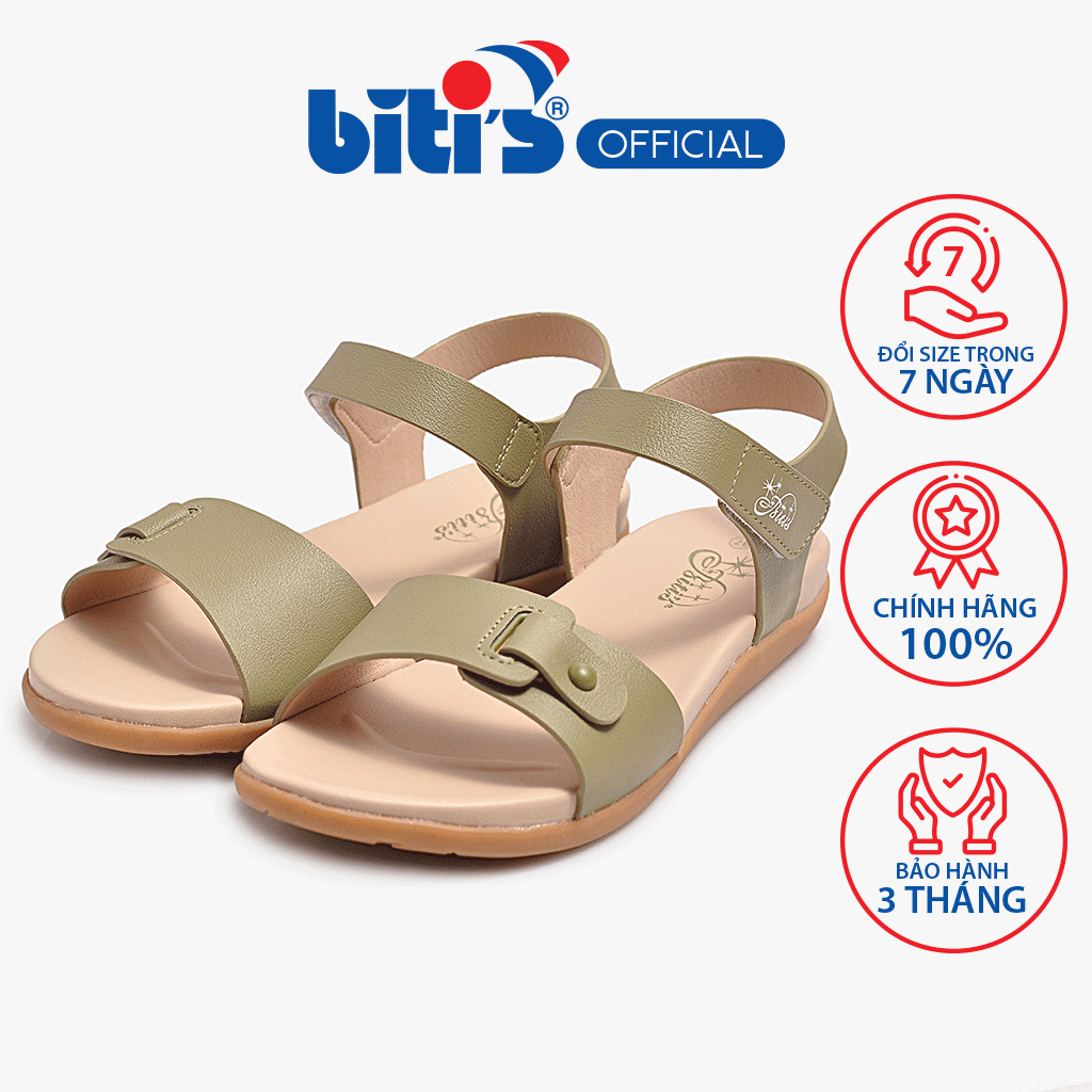 Sandal Si Cao Su Nữ Biti's BRW000288REU (Rêu)