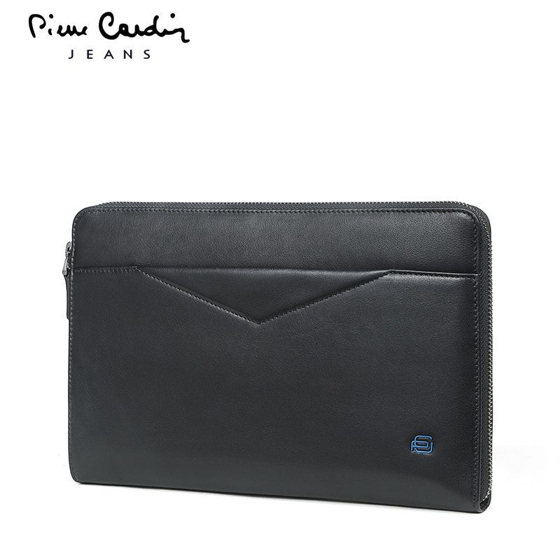 Cluth nam da cao cấp Pierre Cardin chính hãng màu đen chính hãng sang trọng đựng được ipad air