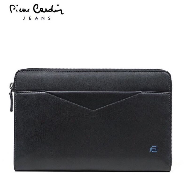 Cluth nam da cao cấp Pierre Cardin chính hãng màu đen chính hãng sang trọng đựng được ipad air