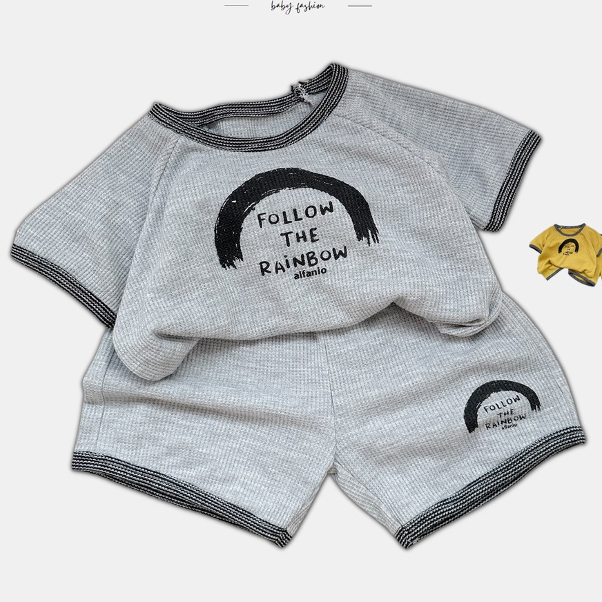 Set bộ đồ cộ tay quần cộc mặc mùa hè cho bé trai chất liệu cotton mát thấm hút mồ hôi, bebukidsstore SB1470