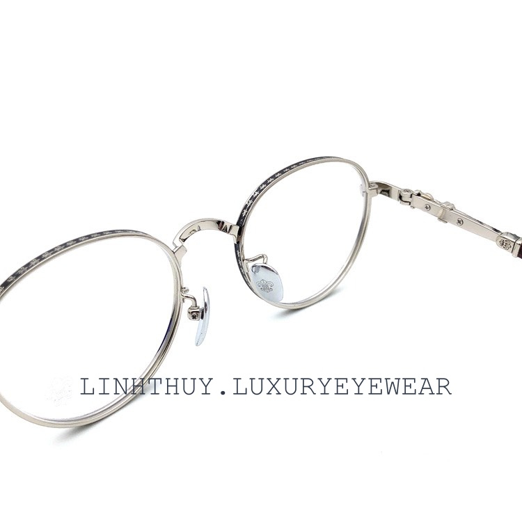 Kính mắt Chrome hearts CH8073 vintage hoạ tiết sang trọng fullbox