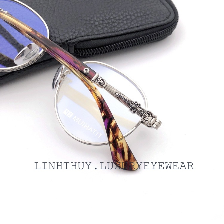 Kính mắt Chrome hearts CH8073 vintage hoạ tiết sang trọng fullbox