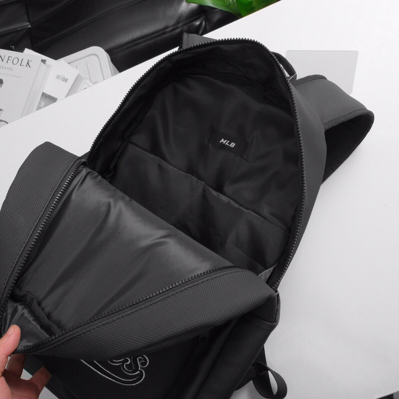 Balo Nam Nữ MLB Yankees Phong Cách Hàn Quốc Đi Chơi Chất Da Si Cao Cấp Chống Thấm - Cặp MLB Thời Trang Đi Học Logo Thêu