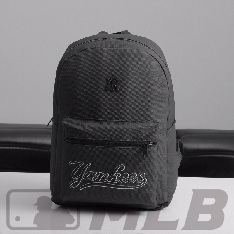 Balo Nam Nữ MLB Yankees Phong Cách Hàn Quốc Đi Chơi Chất Da Si Cao Cấp Chống Thấm - Cặp MLB Thời Trang Đi Học Logo Thêu
