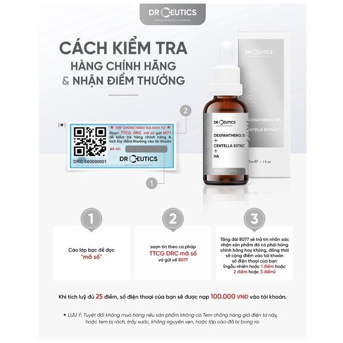 Tinh Chất Giảm Mụn Và Giảm Sưng Mụn DrCeutics BHA 2% + ZinC 1% Serum 30ml