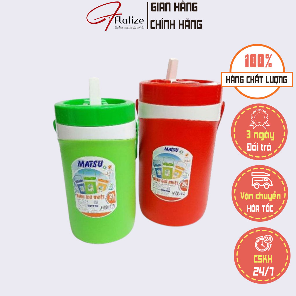 Bình Giữ Nhiệt Duy Tân, bình đá giữ nhiệt Có Vòi Matsu 2L, 3L, 4L - FLATIZE