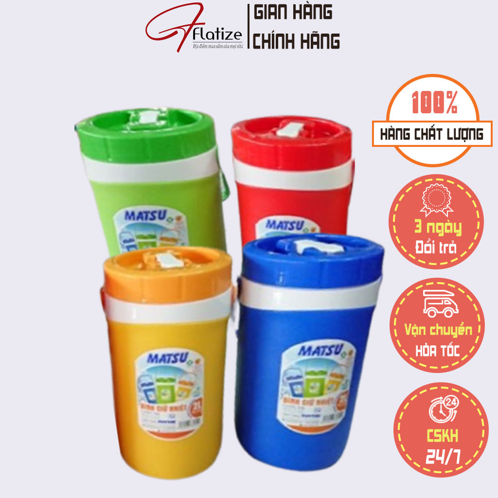 Bình Giữ Nhiệt Duy Tân, bình đá giữ nhiệt Có Vòi Matsu 2L, 3L, 4L - FLATIZE