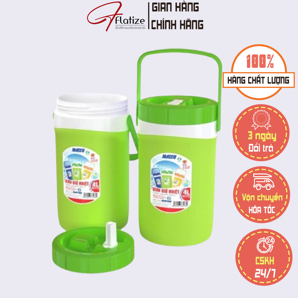 Bình Giữ Nhiệt Duy Tân, bình đá giữ nhiệt Có Vòi Matsu 2L, 3L, 4L - FLATIZE