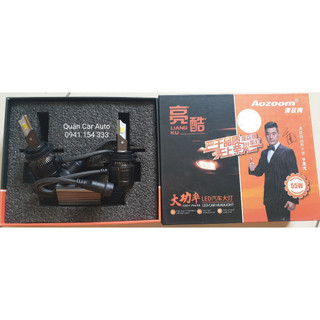 Combo 02 bóng đèn led aozoom siêu sáng, công suất cao 12v 55w chân h4, h7, h11, hb3/9005, hb4/9006
