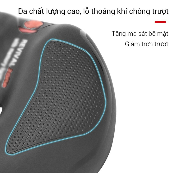 Yên xe đạp thể thao siêu êm có rãnh thoáng khí chống sóc DYNAMIC ZONE