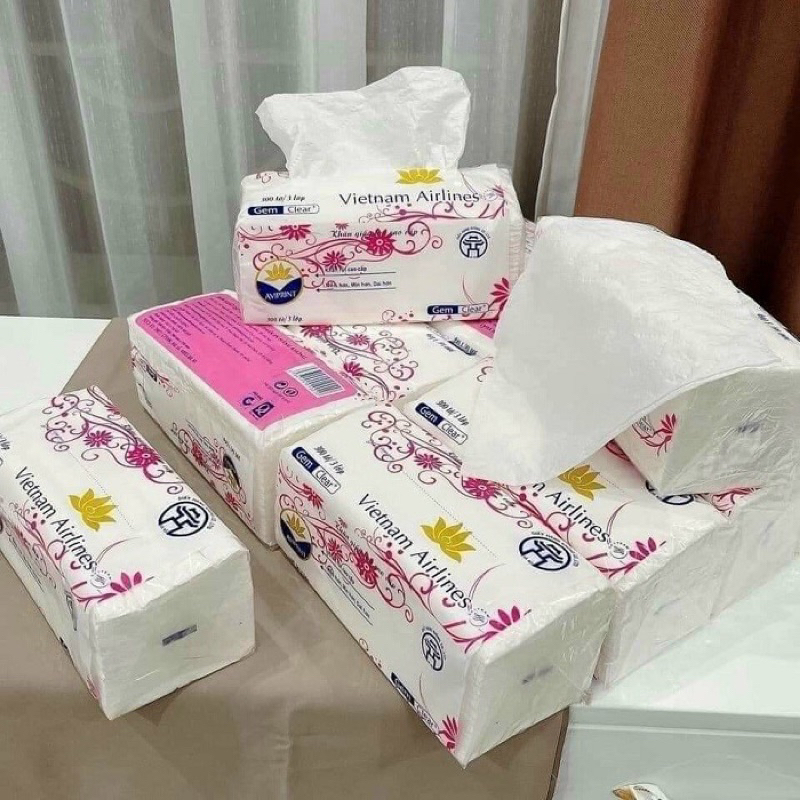 Combo 3 gói Giấy ăn lụa, giấy rút 3 lớp gói 300 tờ