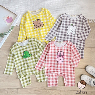 Bộ dài tay thun lạnh bé gái Minky Mom
