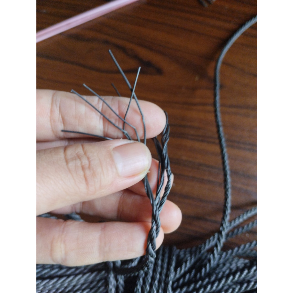 1kg  Dây cước nông nghiệp, dây buộc giàn leo màu đen, dây thừng, dây gân