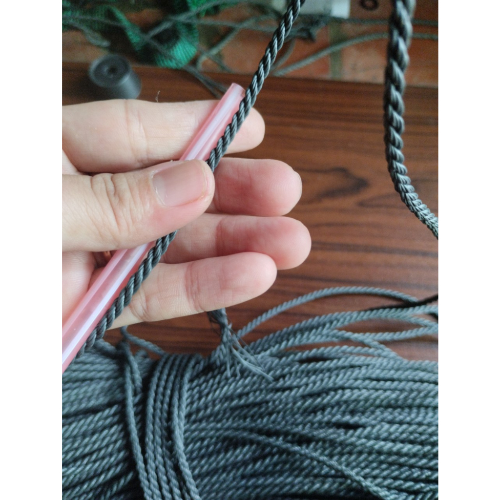 1kg  Dây cước nông nghiệp, dây buộc giàn leo màu đen, dây thừng, dây gân