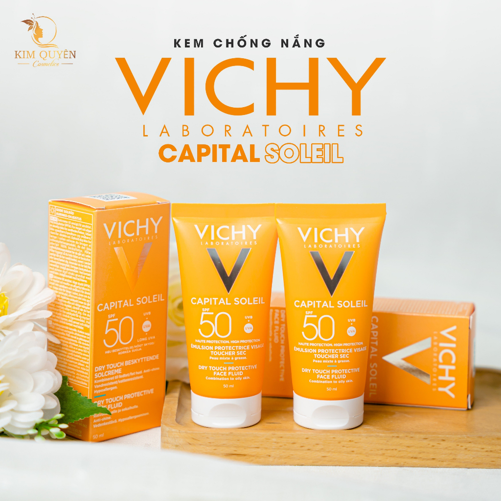 KEM CHỐNG NẮNG VICHY 50ML - dành cho da dầu mụn - không gây nhờn rít