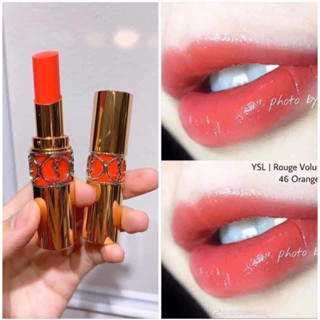  Son YSL 46 Orange Perfecto Màu Cam Đào 