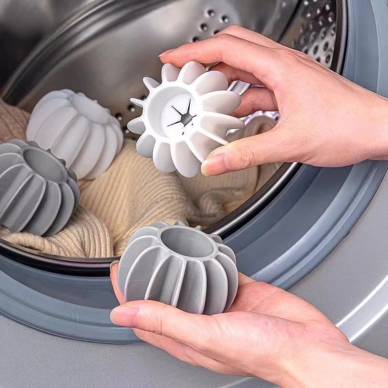 Bóng Giặt Đồ Bằng Silicon Mềm Chống Rối Chống Ma Sát .Làm Sạch Quần Áo Có Thể Tái Sử Dụng