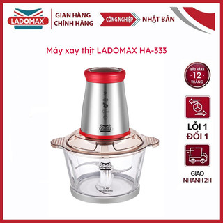 Máy xay thịt đa năng Ladomax cối thủy tính công suất 400W HA-333