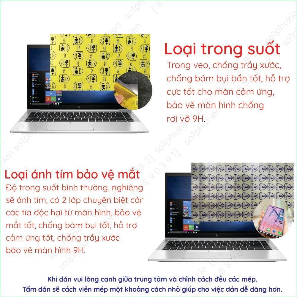Dán màn hình cường lực laptop HP Elitebook 840 845 G1/G2/G3/G4/G5/G6/G7/G8/G9/G10 nano dẻo trong, nhám chống vân tay