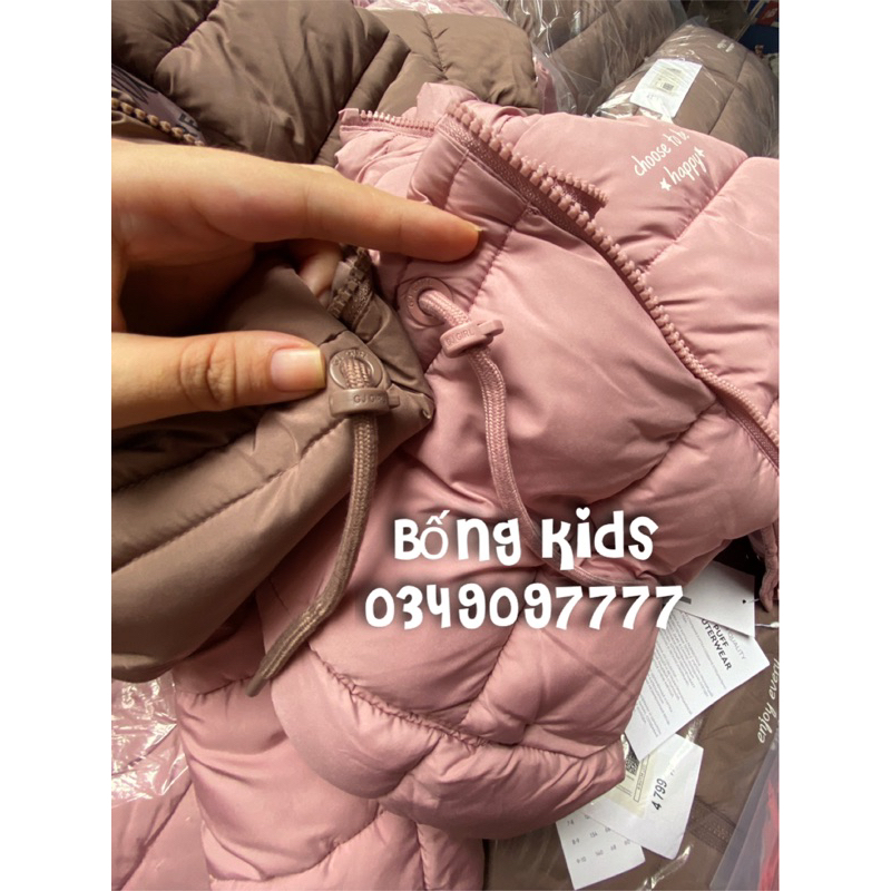 Áo Parka Phao Bé Gái Siêu Mềm GÊ