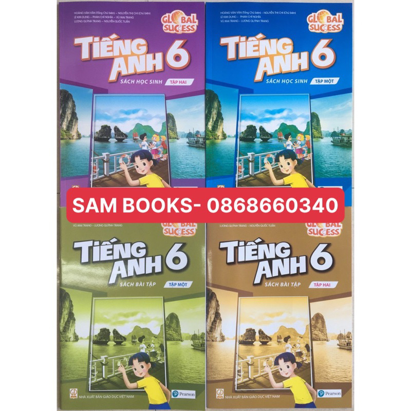 Tiếng Anh 6 GS global success trọn bộ 4q bán kèm bút chì ROCO 2B 5k