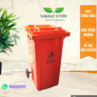 Thùng rác nhựa có bánh xe loại 240 lít