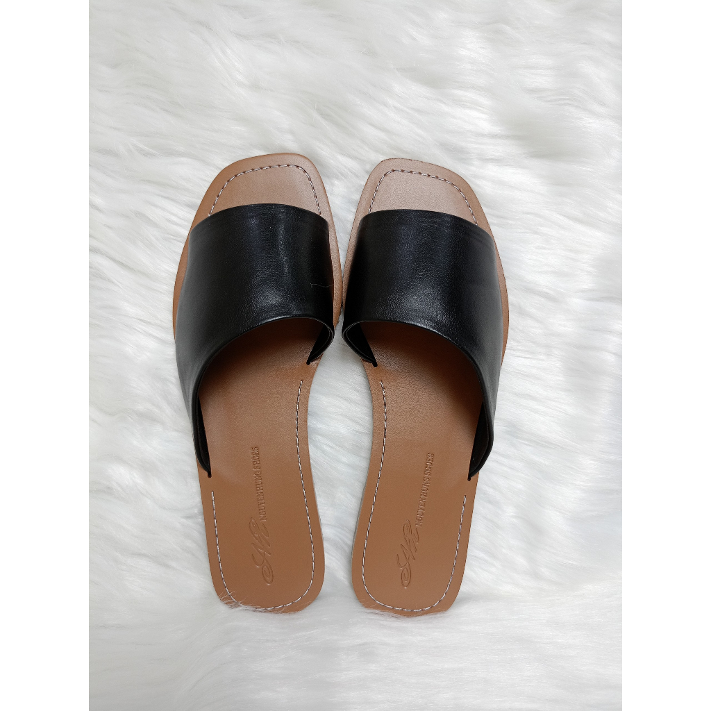 Dép Quai Ngang Vạt Xéo chất jeans hot trend/ dép dạo phố/ dép lê/ nguyên hưng shoes