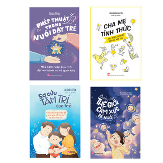 Sách : combo 4 - thấu hiểu cảm xúc con trẻ