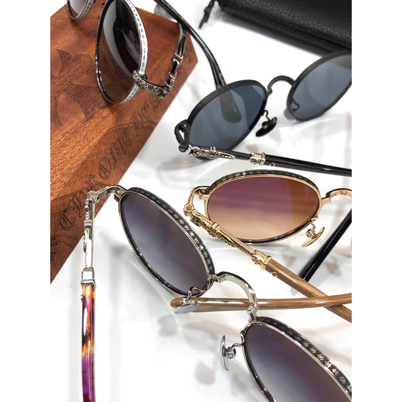 Kính mắt Chrome hearts CH8073 vintage hoạ tiết sang trọng fullbox