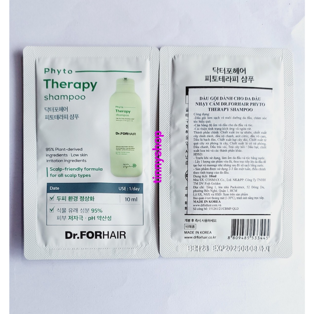 Dầu Gội Chăm Sóc Da Đầu Toàn Diện Dr.FORHAIR Folligen Original 10ml