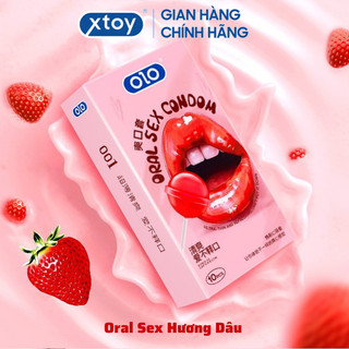  Bao Cao Su Quan Hệ Bằng Miệng Oral Sex OLOL - Hương Dâu Hộp 10 Cái 