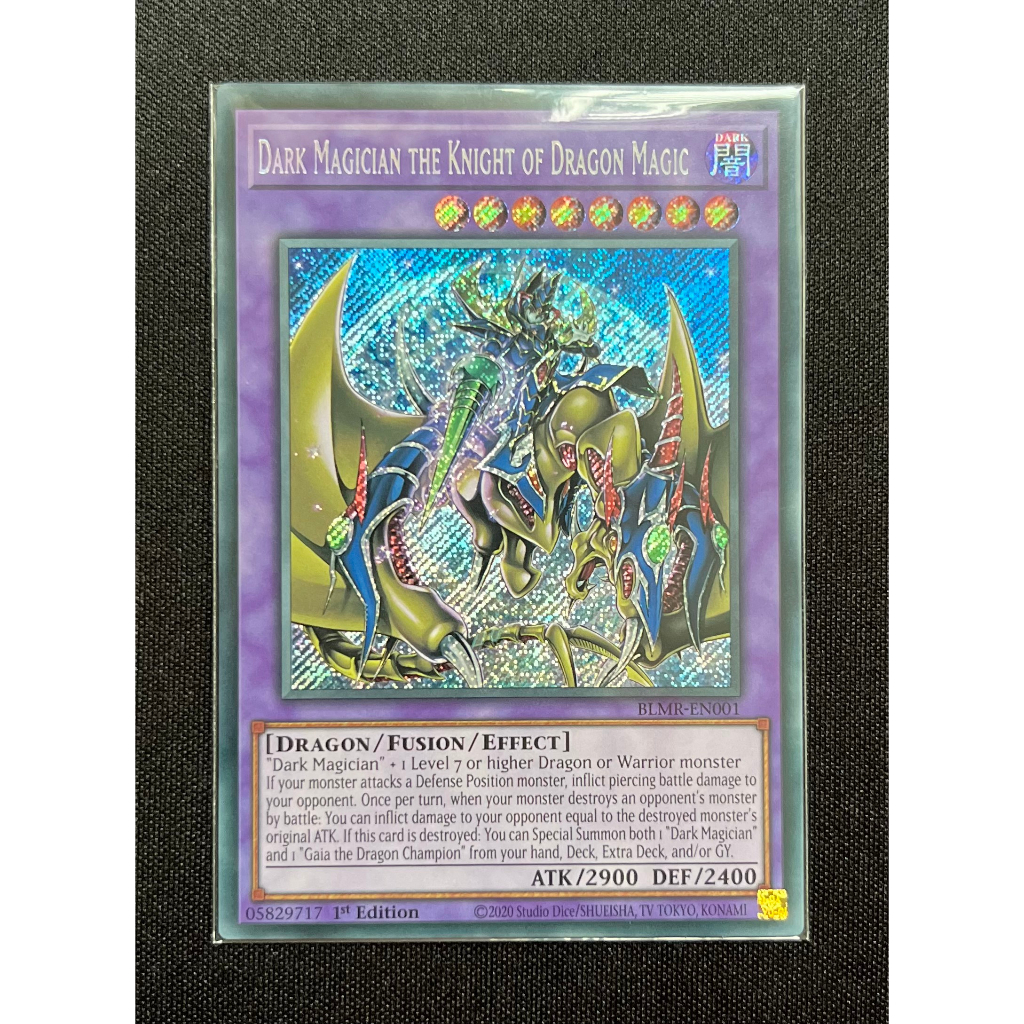 - BLMR-EN001 - Dark Magician the Knight of Dragon Magic - Secret Rare