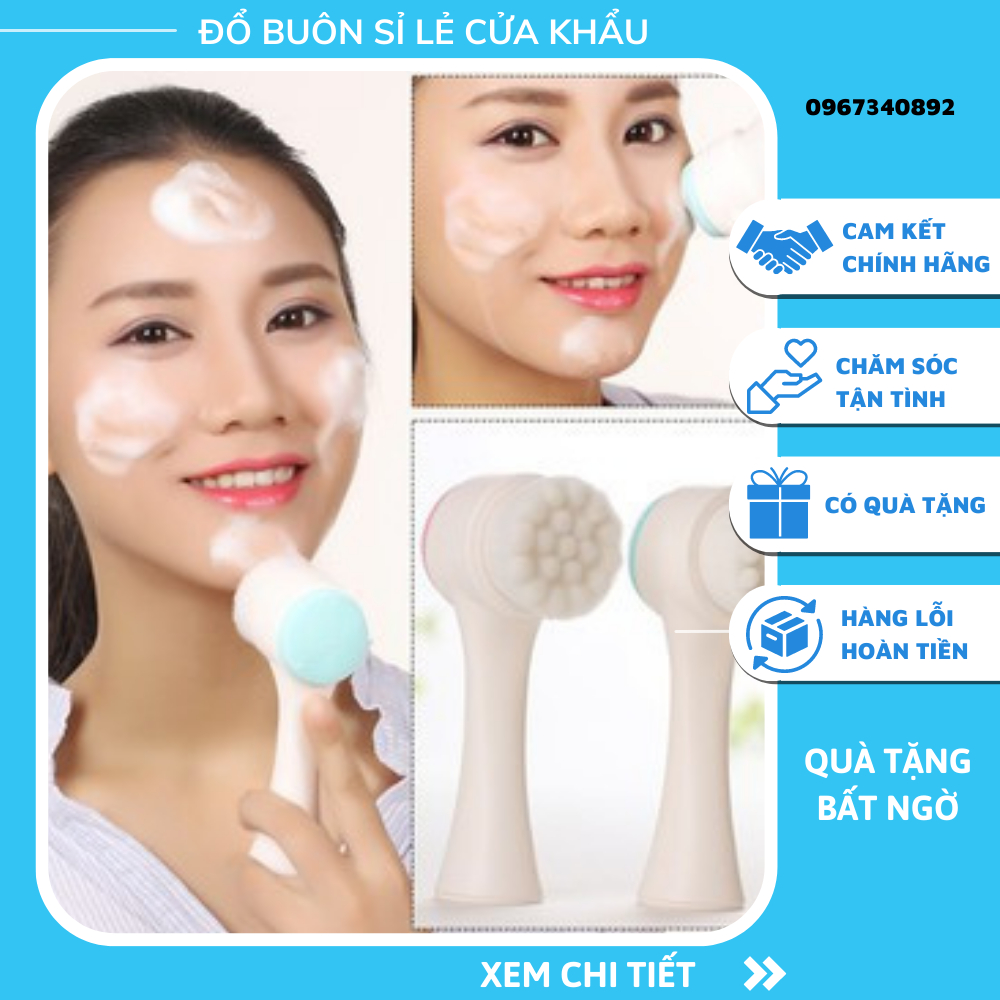 CỌ RỬA MẶT XUẤT NHẬT 2 ĐẦU SIÊU SẠCH