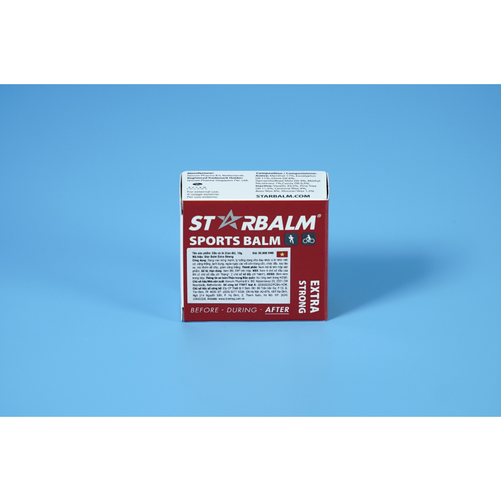Cao xoa bóp đỏ nóng lạnh StarBalm Sport Balm 10g - After làm nóng, giảm bầm tím, tan bầm, nhức mõi
