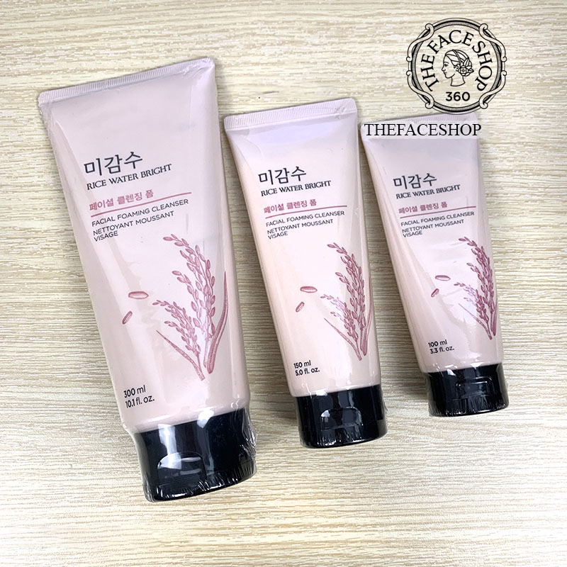 Sữa Rửa Mặt Dưỡng Sáng Da Từ Gạo The Face Shop Rice Water Bright Facial Foaming Cleanser