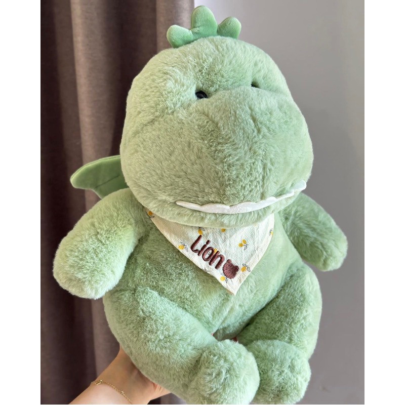 Gấu bông khủng long nhe răng lông mịn dễ thương đồ chơi thú nhồi bông quà tặng cho bé|Gauxinhcorner