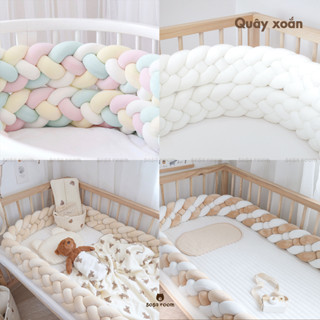 [10 màu] Quây sợi xoắn, quây cũi giường cho bé, quây sam thành cũi
