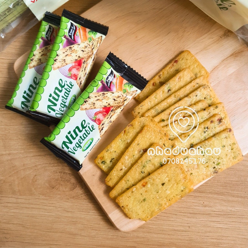 Gói bánh quy rau củ - phô mai ăn kiêng, ít đường, ít dầu mỡ