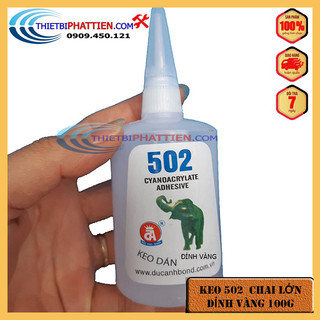 FreeShip Keo 502 Chai Lớn 100g Siêu Dính Hãng SUPER GLUE Chuyên Dán Săt, Gỗ, Nhưa...(Chính Hãng)