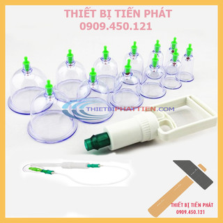 Bộ Giác Hơi 12 Ống Hút Chân Không Cao Cấp Tiện Lợi Nhỏ Gọn