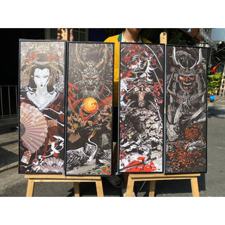 GIÁ SỈ- Tranh treo tường- Tranh CỔ NHẬT trang trí tiệm Xăm- Tattoo- Tranh Nhật Cổ Điển- Mẫu độc lạ- Kích thước 20x60cm