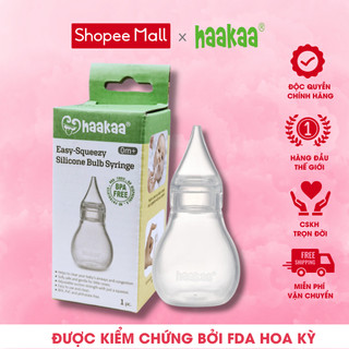 Dụng Cụ Hút Dịch Mũi Cho Bé Haakaa. Giúp Bé Thông Thoáng Mũi, Hết Nghẹt Mũi