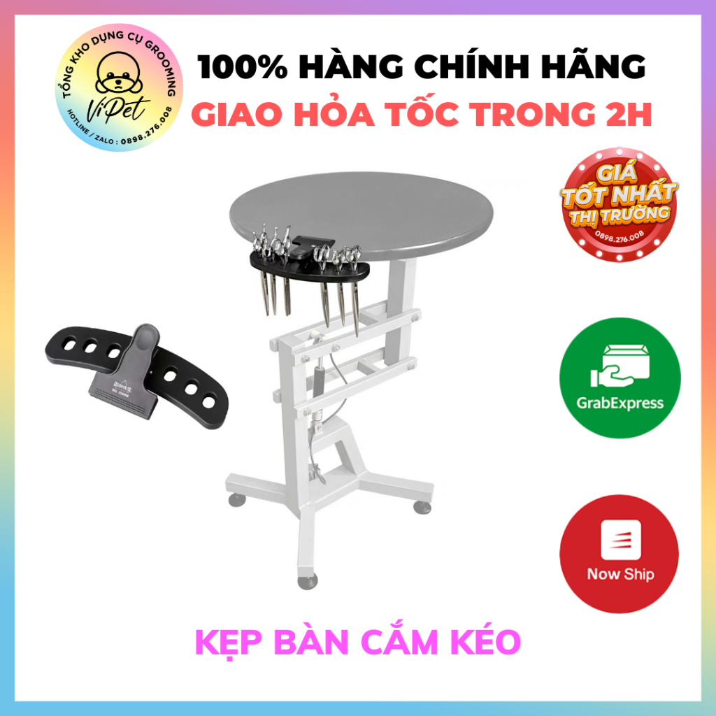 KẸP BÀN CẮM KÉO Mr.Jiang - ĐỰNG 6 KÉO - VIPET KHO DỤNG CỤ GROOMING