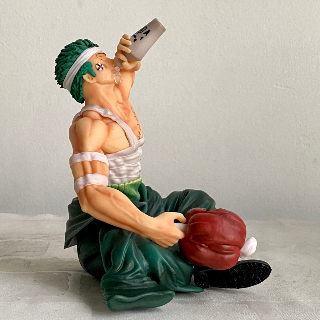 Mô hình Zoro trọng thương dáng ngồi cao 15CM - Mô hình roronoa zoro trọng thương - one piece figure zoro