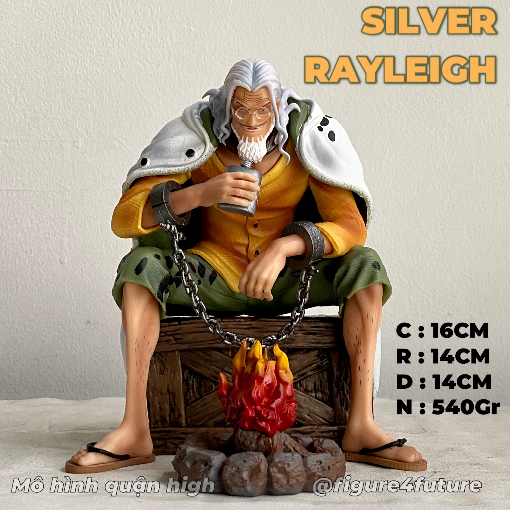 Mô hình Rayleigh dáng ngồi cao 16CM - Mô hình siler rayleigh ngồi trước đống lửa - one piece figure