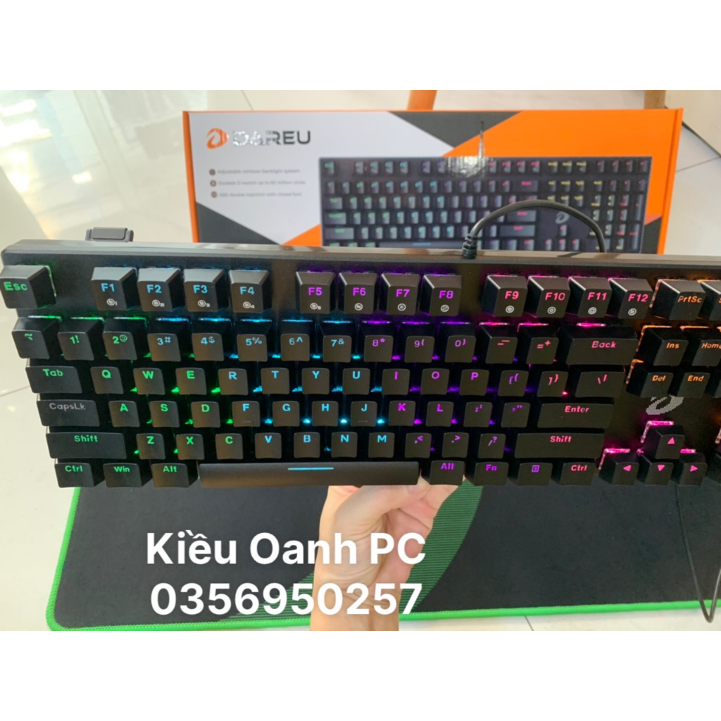 Bàn phím cơ Gaming Dareu EK810 Multi Led Brown/Blue/Red Switch