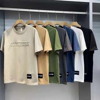 Áo thun nam Cotton cao cấp 250gsm chữ dập nổi 3D trẻ trung nhiều màu