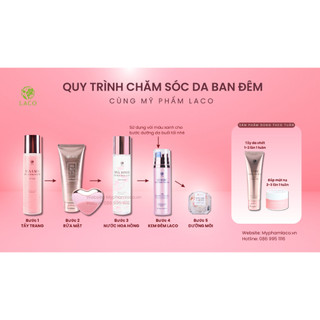 Combo Chăm Sóc Da Cao Cấp LACO (Máy Rửa Mặt Laco Luxury + Trọn bộ Dưỡng Da + Kem Dưỡng Ngày Đêm) 7 món | Linh Spa