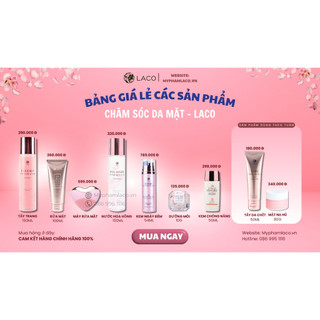 Combo Chăm Sóc Da Cao Cấp LACO (Máy Rửa Mặt Laco Luxury + Trọn bộ Dưỡng Da + Kem Dưỡng Ngày Đêm) 7 món | Linh Spa